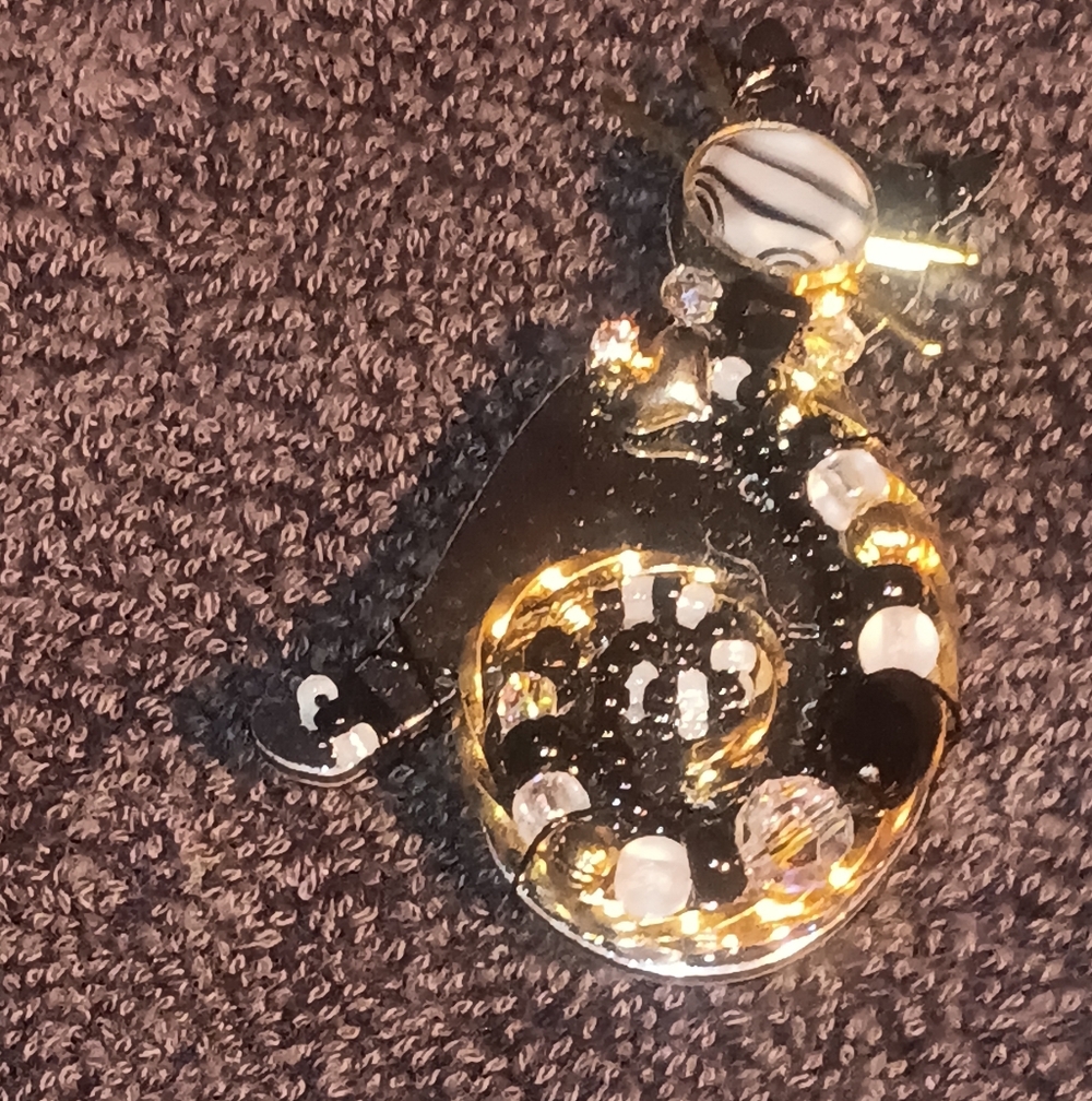Liztech Silver And Crystal Pin - Picture 3 of 16